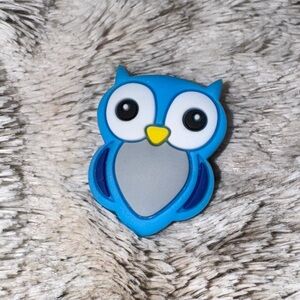 Light Blue Owl Shoe Charm 5/$20